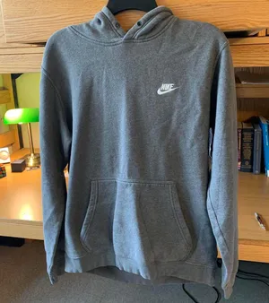 Grey Nike hoodie thumbnail 1