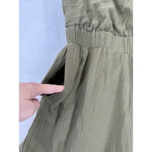 Petal + Pup‎ Womens Olive Green Gauze Wide Leg Sleeveless Jumpsuit Size L thumbnail 9