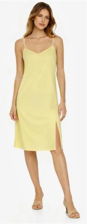 Urban Outfitters Yellow Midi Slip Dress NEW Large Adjustable Summer thumbnail 1