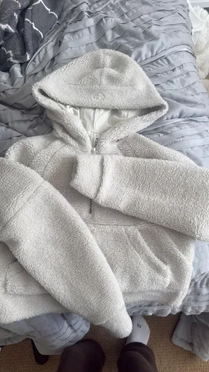 Lululemon Fleece Hoodie Scuba White thumbnail 5