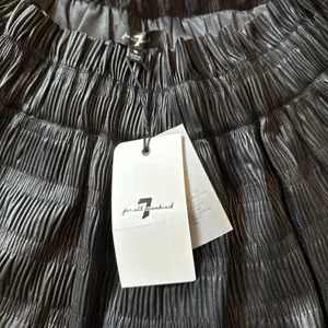 7 For All Mankind Black Faux Leather Pleated Aline High Waisted Skirt NWT Small thumbnail 4