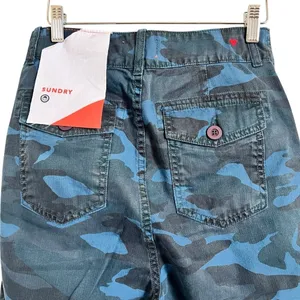 Sundry Nwt Camo Pocket Pant - Mineral Wash Blue Size 25 thumbnail 4