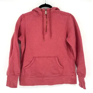 Carhartt Clarksburg 1/4 Zip Hoodie Sweatshirt Medium Red Cozy Casual‎ Workwear thumbnail 1
