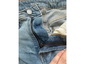 Old Navy Light Blue High Rise Straight Leg Jeans Size 0 thumbnail 2