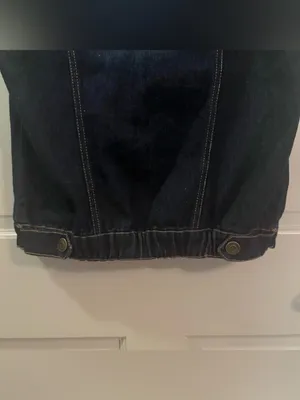 Dolled Up Vintage Women’s Dark-wash Denim Vest with Beaded Embellished Pocket thumbnail 10