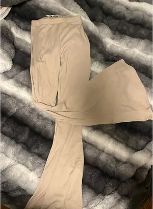 Princess Polly Rib Trousers Motel Obeli Cream thumbnail 8