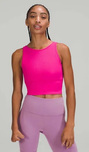 Lululemon Power Pivot Tank Top *Rib in Sonic Pink W1CQMS thumbnail 1