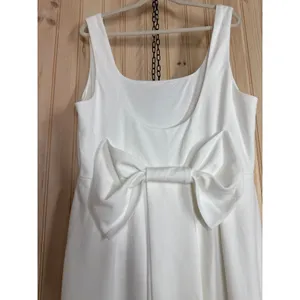 NWT Lulus Loving Fate White Bow Square Neck Backless Maxi Dress Wedding Size 1X thumbnail 7