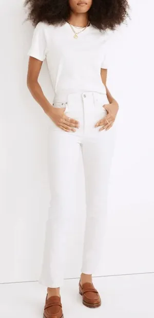 NWT Madewell The Perfect‎ Vintage Jeans in Tile White ND501 thumbnail 1