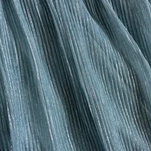 Lulus Light Blue Metallic Pleated Mini Dress V-Neck Open Back‎ 17D1756 Womens S thumbnail 7