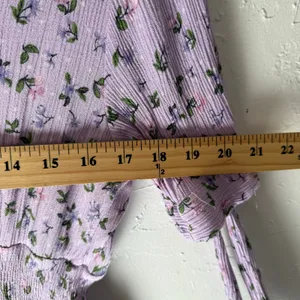 Reborn J Large Purple Floral Cottage Smocked Babydoll Midi‎ Dress Kentucky Derby thumbnail 7