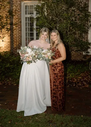 Revelry Teracotta Bridesmaid Dress Red Size M thumbnail 3
