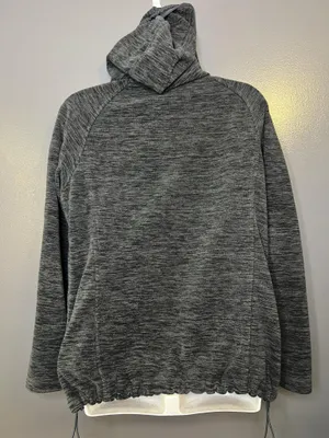 New Balance Jacket Womens Medium Gray Fleece Hooded Full Zip Pockets Athletic thumbnail 6