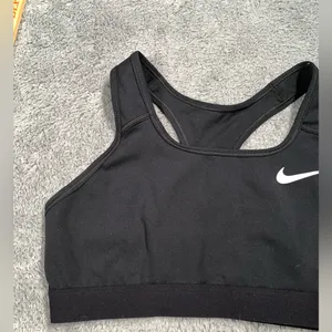 Nike Women's Black Sports Bra medium thumbnail 2
