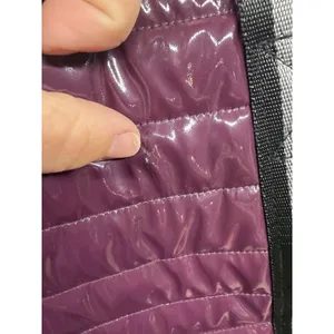 THINK ROYLN RARE NWOT $188 Purple Patent Wingman Puffer Large Tote Bag‎ thumbnail 8
