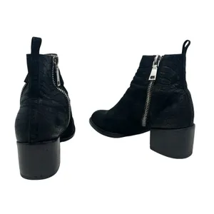 Jeffrey Campbell Ibiza Boone Chelsea Boots‎ Croc Embossed Suede Black US 8 thumbnail 7