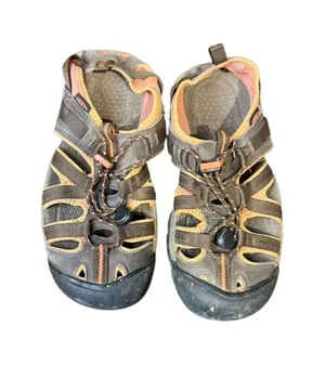 Keen Women's Sandals Anti Odor Footbed Suede Waterproof Slip-On Brown Orange 11 thumbnail 1