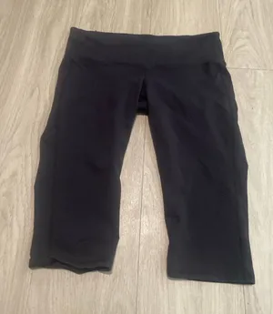 Athleta Black Mid-Rise Bike Shorts thumbnail 1