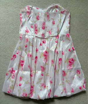 Altar'd State Strapless Mini Dress Bubble Bottom Sorority Rush thumbnail 3