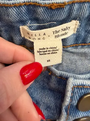 Billabong The Salty Blonde Chill Out High Waisted Wide Leg Denim Jeans thumbnail 3