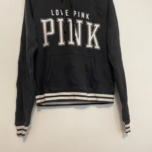 VS PINK VICTORIA'S SECRET Perfect Pullover Black White Logo Hoodie Sweatshirt M thumbnail 4