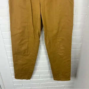 LOFT Khaki High Rise Button Detail Casual Pants Size 4 thumbnail 5
