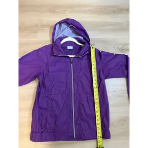 Columbia Windbreaker Jacket Womens M Purple Full Zip Hooded Outdoor XL3156 thumbnail 2