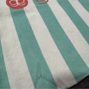 Gorjana Mint and Cream Striped Tote thumbnail 3