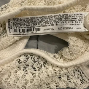 Zara White Crochet Crop Halter Top Size Large. thumbnail 7