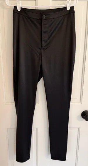 Bar III Retrograde Deep Black Skinny Pants 100130240 Womens‎ Medium NWT thumbnail 1
