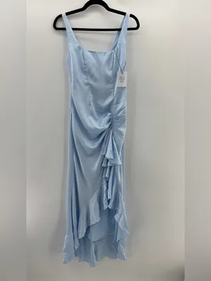 More To Come Phoebe Ruffle Maxi Dress in Baby Blue thumbnail 4