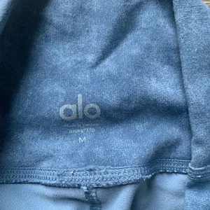 Alo Tie Dye Blue High-Waisted Leggings M thumbnail 6