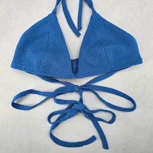 Blue Triangle Sports Active Tie Halter Beach Bikini Bralette Swim Top S‎ Small thumbnail 4