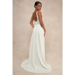 NWT Lulus Positively Romantic White Sheer Mesh Embroidered Maxi Dress Bridal S thumbnail 5
