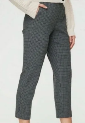 ✨Aritzia Babaton Conan Grey Check Plaid Sz 8 Pants✨ thumbnail 1