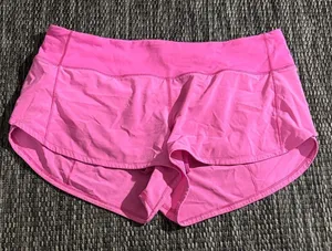 Lululemon Speed Up Low-Rise Short 2.5" Swift Running Lightweight Sonic Pink Sz 8 thumbnail 1