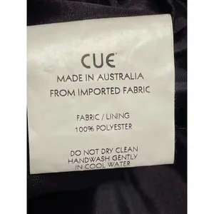 Cue Australia Cocktail Dress Size X-Small Black Matte Satin Ruffles Coquette thumbnail 9