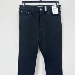 Madewell The Longline Straight Jean Black Frost Comfort Stretch Denim US 28 NWT thumbnail 8
