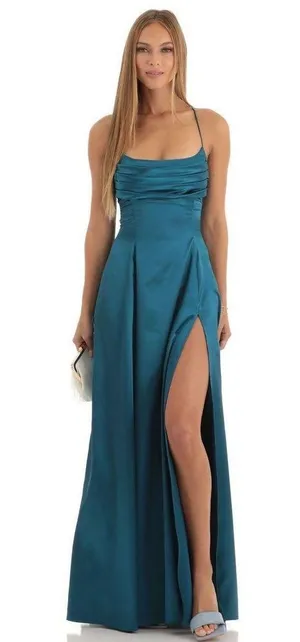 Lucy in the Sky Teal Maxi Dress thumbnail 1
