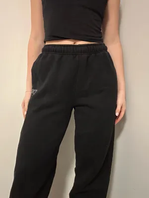 TNA Aritzia Black Sweatpants Cozy Fleece thumbnail 2