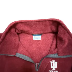 Columbia Fleece Quarter Zip Fleece Pullover IU Indiana Hoosiers‎ Size SMALL thumbnail 3