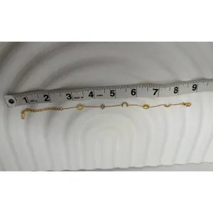 Gold Celestial Charm Bracelet Sun Moon Star Adjustable Dainty Chain‎ NEW thumbnail 8