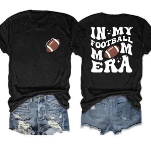 NWT “In My Football Mom Era”‎ Black Tee - Med thumbnail 2