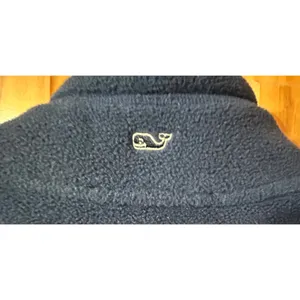Vineyard Vines Marthas Vineyard Fleece Vest Womens L‎ Large Full Zip Navy thumbnail 7