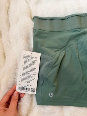 lululemon athletica Sage Green High-Rise Bike Shorts thumbnail 7