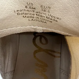 Sam Edelman Boots Women 8.5 M Cream Leather LAGUNA Chelsea Lug Sole Utility READ thumbnail 10