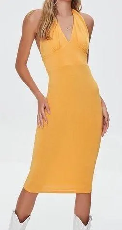 Halter midi dress thumbnail 1