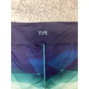 TYR Forge High Rise Shorts 2 Inch Inseam Blue Multi Geometric XL FTHRS0SA thumbnail 3