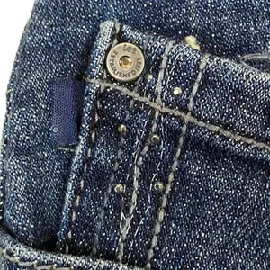 Lee Slender Secret Blue Jeans Size 4 Medium Crystal Accents Lower On The Waist thumbnail 6
