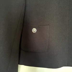 Zara Black Tailored Blazer with Cropped Silhouette Sz XS Lined‎ thumbnail 5